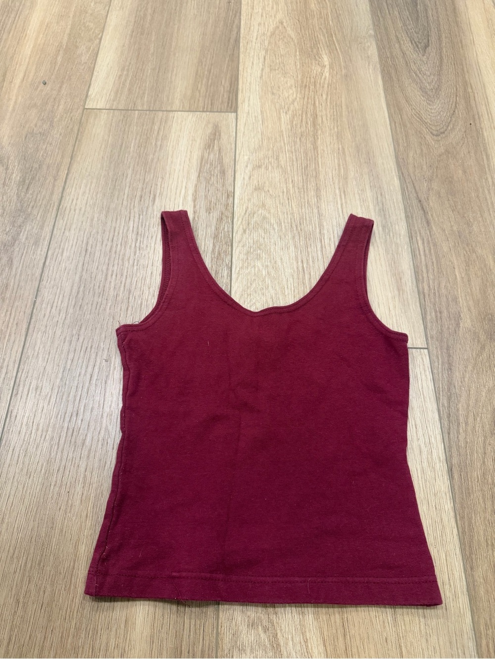Vintage 90s Betty Blue Women’s Burgundy Tank Top - Classic Scoop Neck